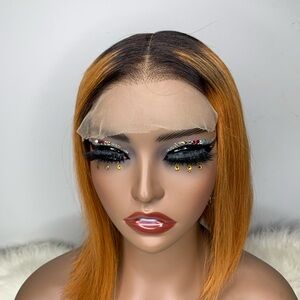 Vibrant Orange Lace Front Wig